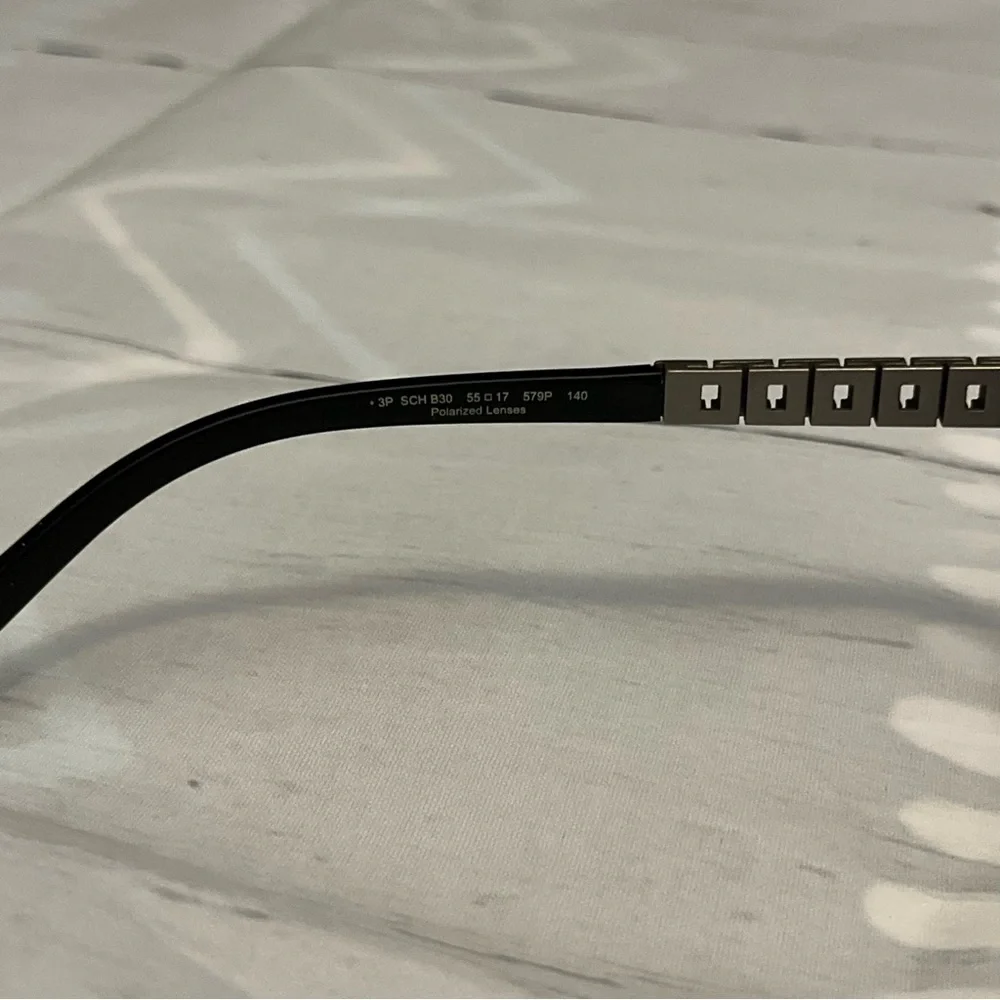 Shiny Nickel Silver Chopard SCH B30 579P Sunglasses